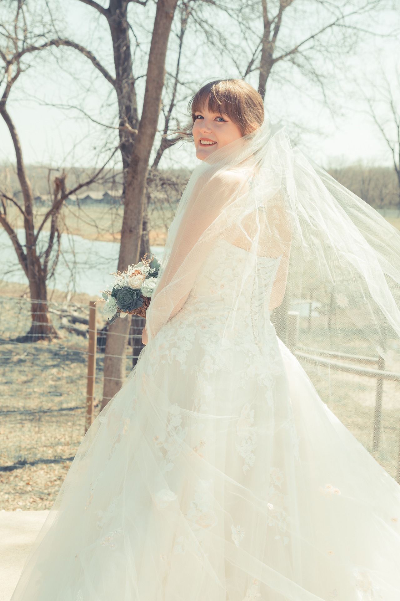 Professional bridal veil portrait from the RCC portfolio